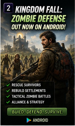 Kingdom Fall: Zombie Defense rebuilds civilization on Android today