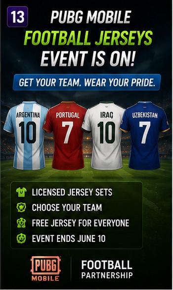 PUBG Mobile’s football jerseys keep World Cup hype inside the battleground
