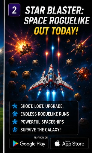 Star Blaster: Space Roguelike launches into the mobile galaxy today