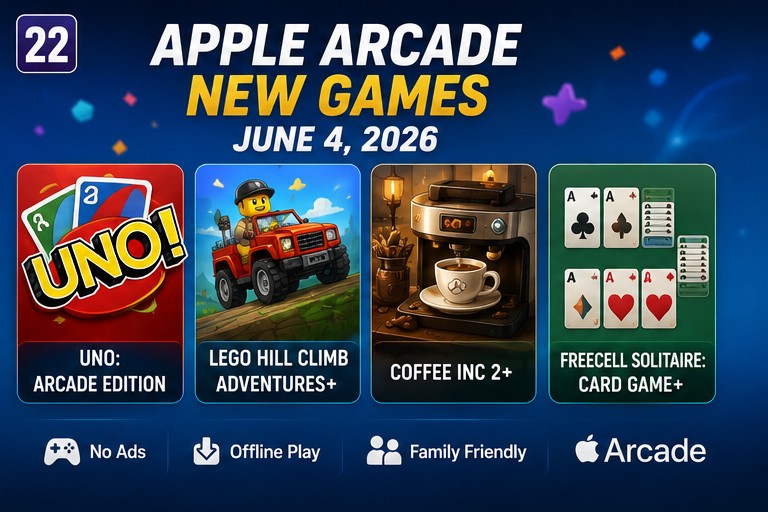 Apple Arcade adds UNO, LEGO Hill Climb Adventures+, Coffee Inc 2+ and FreeCell today