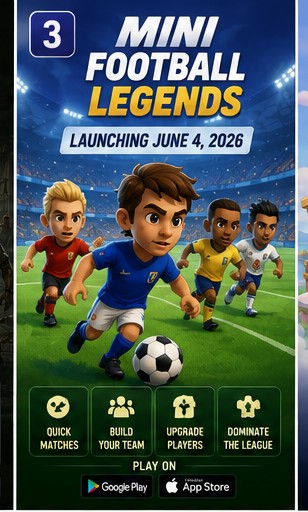 Mini Football Legends aims for quick mobile football fun on launch day