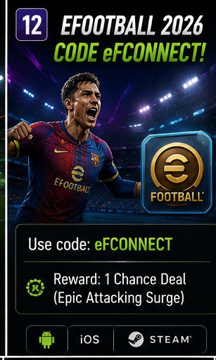 eFootball 2026 code eFCONNECT keeps Epic Attacking Surge chase alive