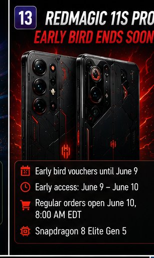 RedMagic 11S Pro early-bird window enters its final stretch before early access