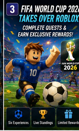 FIFA World Cup 2026 takes over Roblox with quests across six experiences