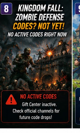 Kingdom Fall: Zombie Defense has no active codes yet, but the tracker is live