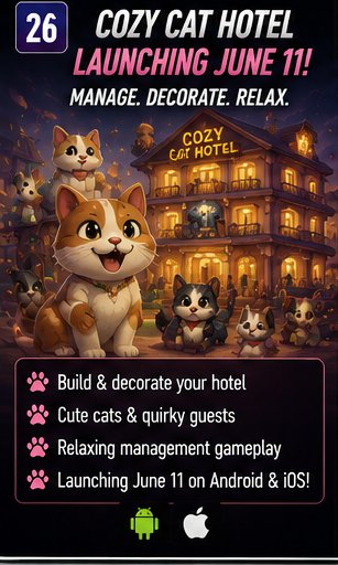 Cozy Cat Hotel prepares a softer June 11 launch for cat managers