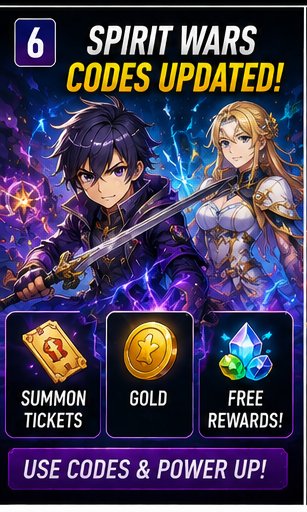 Spirit Wars codes give players summon tickets, gold and free upgrade fuel