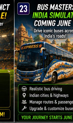 Bus Masters: India Simulator prepares a June 15 mobile driving launch