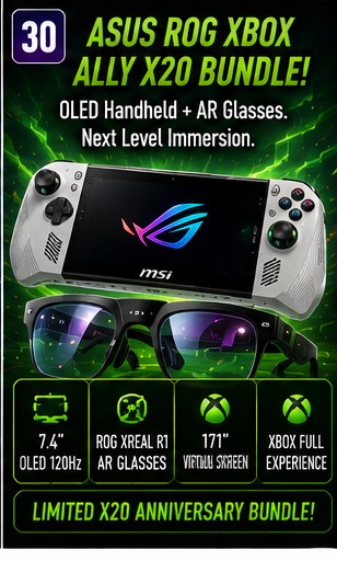 ASUS ROG XBOX Ally X20 bundle keeps OLED-and-AR handheld luxury alive