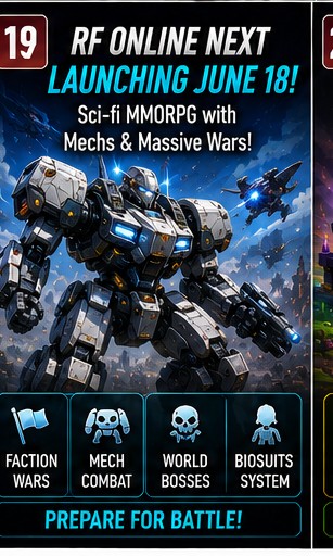RF ONLINE NEXT moves closer with sci-fi faction wars and mech combat