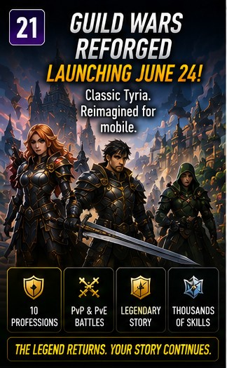 Guild Wars Reforged prepares Tyria’s mobile return for June 24