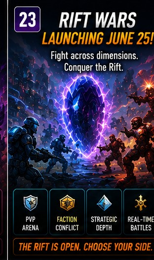 Rift Wars targets June 25 with another competitive-sounding mobile release