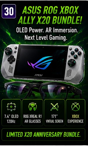 ASUS ROG XBOX Ally X20 bundle keeps OLED-and-AR handheld luxury alive