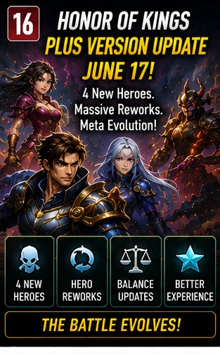 Honor of Kings Plus Version update approaches with four new heroes