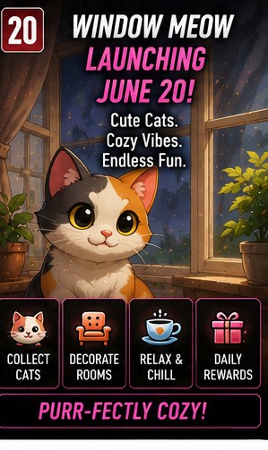 Window Meow opens June 20 as another cat-flavoured mobile curiosity