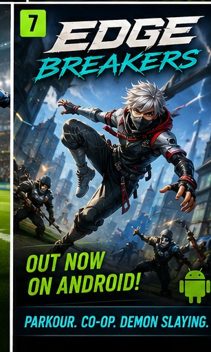 Edge Breakers lands on Android with parkour and demon battles