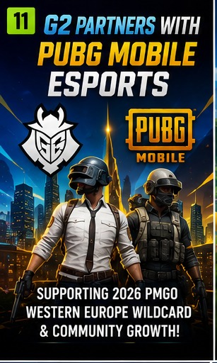 G2 partners with PUBG Mobile Esports in Western Europe