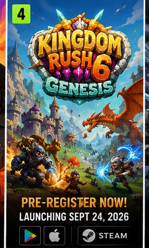Kingdom Rush 6: Genesis TD opens pre-registration