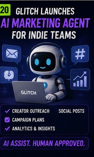 Glitch launches AI marketing agent for indie game teams