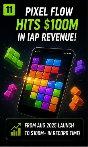 Pixel Flow tops $100m in IAP revenue