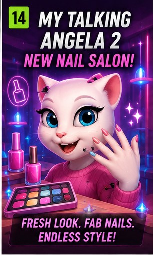 My Talking Angela 2 adds Nail Salon customization