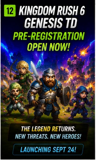 Kingdom Rush 6 Genesis TD opens mobile pre-orders
