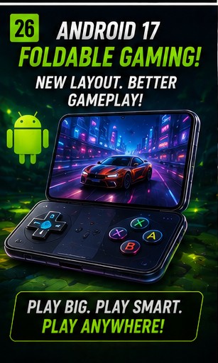 Android 17 foldable gaming mode stays in focus