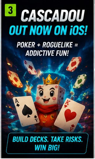 Cascadou launches on iOS with poker roguelike gameplay