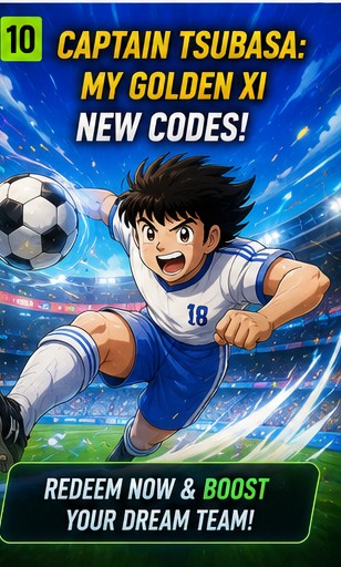 Captain Tsubasa: My Golden XI redeem codes updated