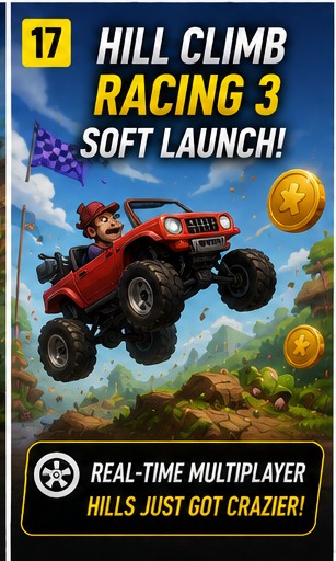 Hill Climb Racing 3 soft launch adds real-time multiplayer