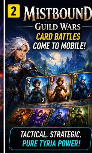 Mistbound brings Guild Wars tactical card battles to mobile