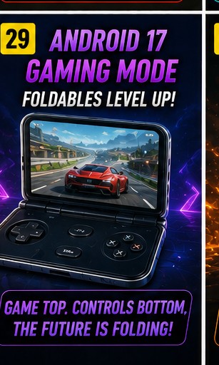 Android 17 foldable gaming mode remains a hardware headline