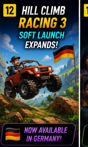 Hill Climb Racing 3 expands soft launch to Germany