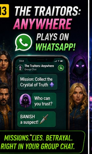 The Traitors: Anywhere turns WhatsApp into a social deduction game