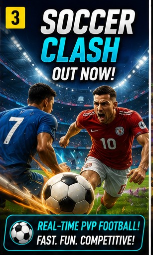 Soccer Clash brings real-time football PvP to mobile