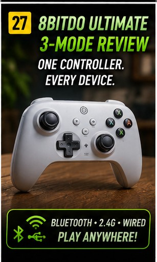 8BitDo Ultimate 3-Mode Controller gets reviewed