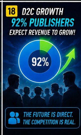 92% of publishers expect D2C revenue to grow in 2026