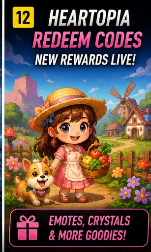 Heartopia redeem codes updated today