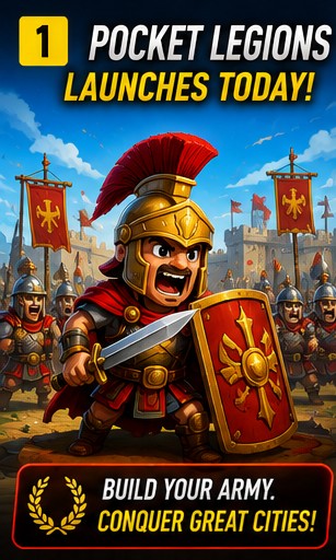 Pocket Legions launches on mobile today