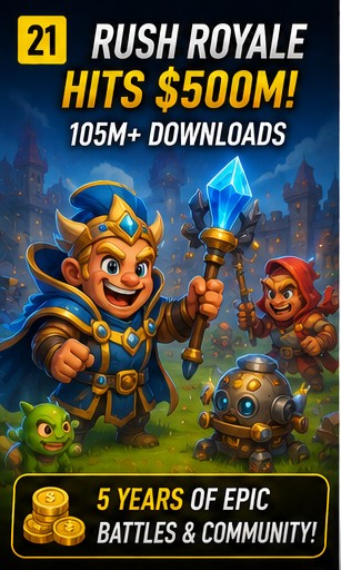 Rush Royale hits $500m lifetime revenue