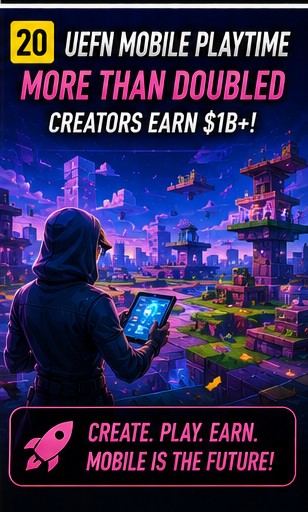 UEFN mobile playtime has more than doubled