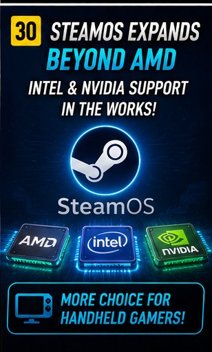 Valve keeps pushing SteamOS beyond AMD handhelds