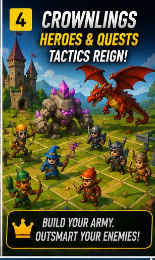 Crownlings: Heroes & Quests brings low-poly tactics to mobile
