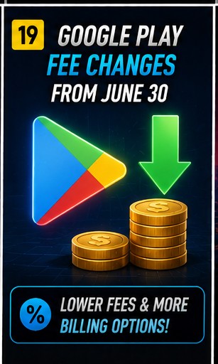 Google Play lowers fees and opens billing options from June 30