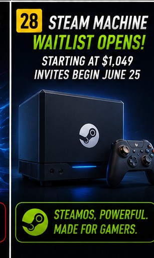 Steam Machine waitlist opens today