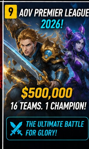 Arena of Valor Premier League 2026 prepares half-million-dollar battle