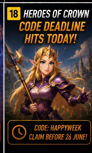 Heroes of Crown code deadline hits today