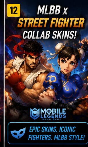 MLBB x Street Fighter collab skins detailed
