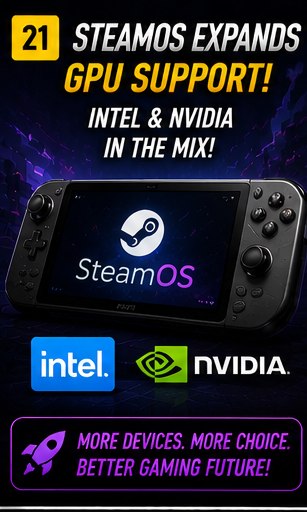 Valve works with Intel and Nvidia to expand SteamOS GPU support