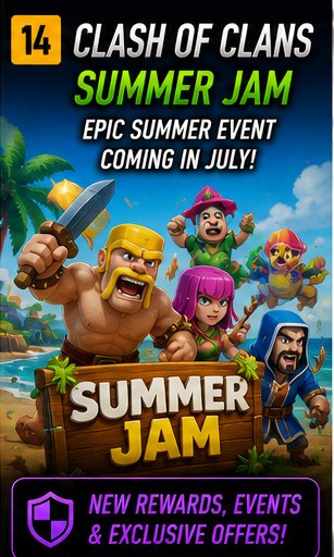 Clash of Clans prepares Summer Jam for July
